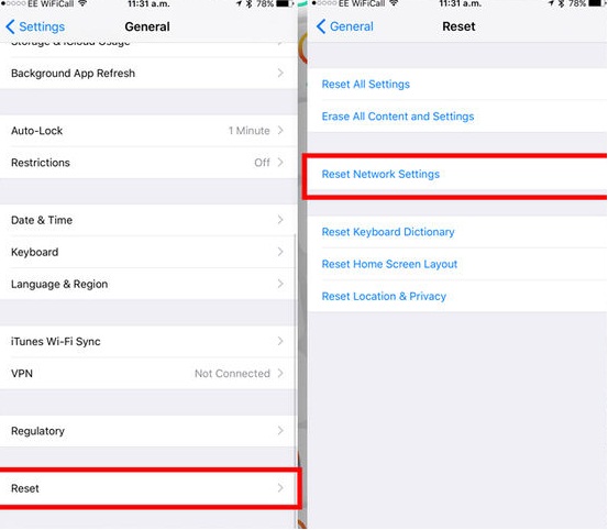 ĐẶT LẠI CÀI ĐẠT MẠNG IPHONE XR