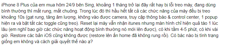 Hướng dẫn cách khắc phục iPhone 8 / iPhone 8 Plus bị treo táo nhanh chóng 9 1s 1 Hướng dẫn cách khắc phục iPhone 8 / iPhone 8 Plus bị treo táo nhanh chóng