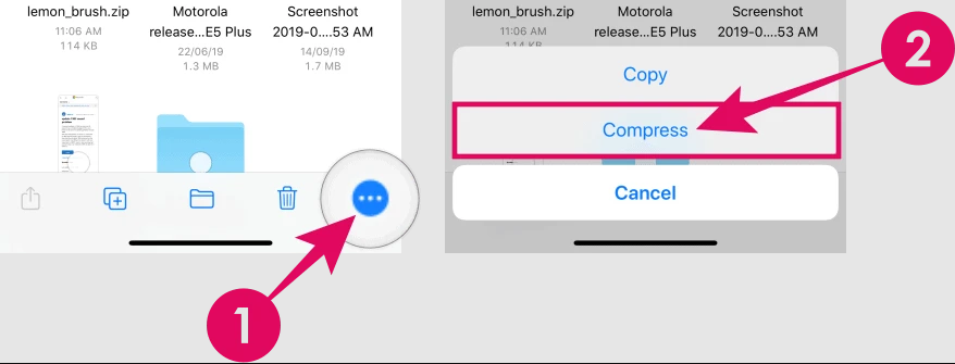 Hướng dẫn cách nén và giải nén File ZIP trên iPhone không cần cài phần mềm 20 Nén và giải nén File trên iPhone 20232