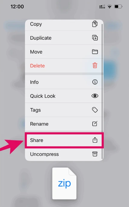 Hướng dẫn cách nén và giải nén File ZIP trên iPhone không cần cài phần mềm 22 Nén và giải nén File trên iPhone 20234